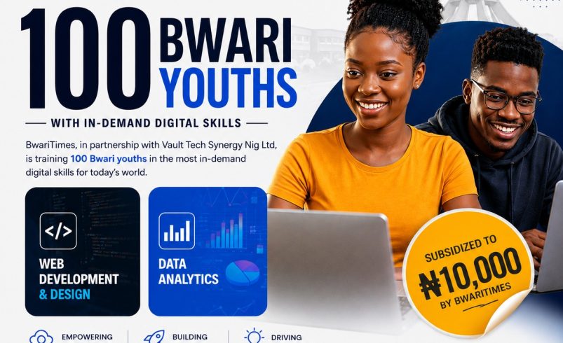 Bwari Youth Empowerment: BwariTimes Partners Vault Tech Synergy to Train 100 Youths in Digital Skills